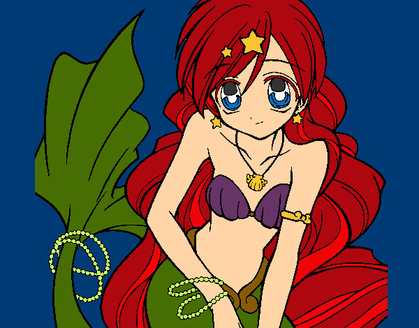 Dibujo Sirena 3 pintado por Shaii
