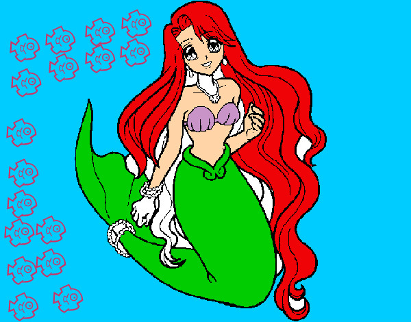 Dibujo Sirenita pintado por Vanish