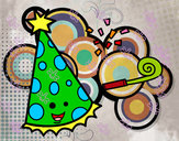 Dibujo Sombrero de fiesta pintado por albukiqua1