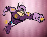 Dibujo Superhéroe sin capa pintado por Piccolo