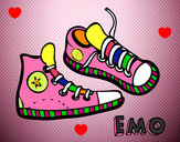 Dibujo Zapatillas pintado por michelle14