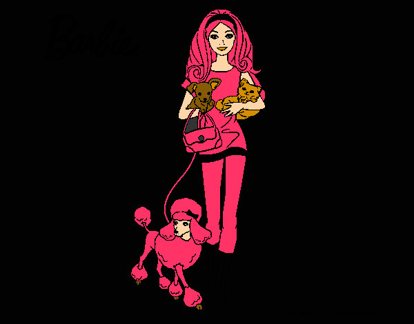 Barbie con sus mascotas