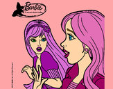 Dibujo Barbie sorprendida pintado por amalia