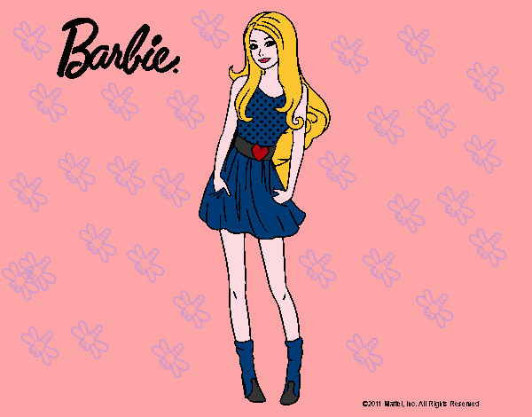 Dibujo Barbie veraniega pintado por mary8cruz