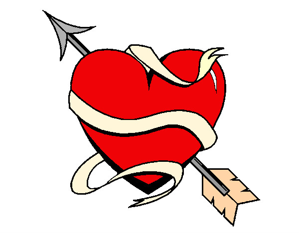 Dibujo Corazón con flecha III pintado por Agus0509
