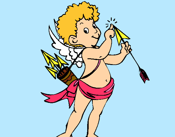 Dibujo Cupido 2 pintado por mari101