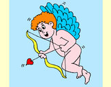 Dibujo Cupido con grandes alas pintado por anjana
