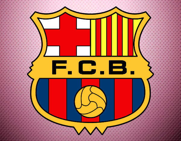 Dibujo Escudo del F.C. Barcelona pintado por tiburon19