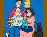 Dibujo Familia pintado por atuxo
