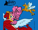 Dibujo Hadas con sus caballos mágicos pintado por amalia