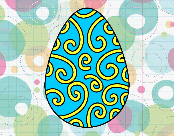 Dibujo Huevo decorado pintado por ferny16