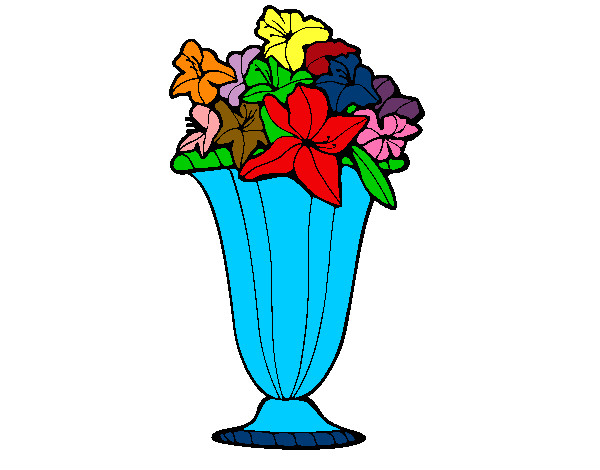 Dibujo Jarrón de flores 2a pintado por eli45865