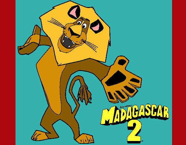 Dibujo Madagascar 2 Alex 2 pintado por  mejor112