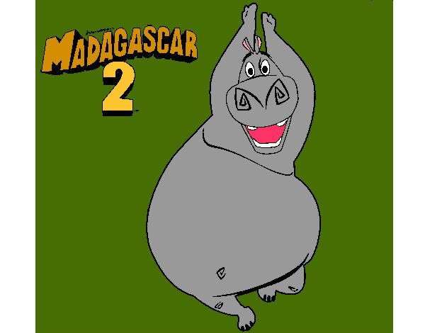 Dibujo Madagascar 2 Gloria pintado por bachi00000