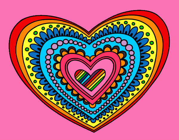 corazon arcoiris de amor