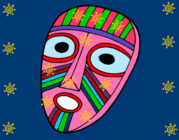 Dibujo Máscara sorprendida pintado por fanny123