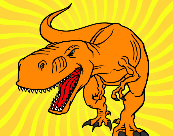 Dibujo Tiranosaurio Rex enfadado pintado por fanny123