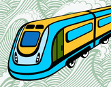 Dibujo Tren de alta velocidad pintado por Fernando_0