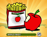 Dibujo Apple fries pintado por keimy