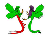 Dibujo Aves con largas colas pintado por lamumi123