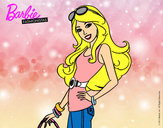 Dibujo Barbie casual pintado por keimy