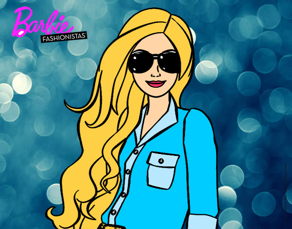 Dibujo Barbie con gafas de sol pintado por lauri10