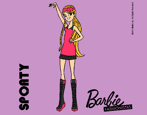 Dibujo Barbie Fashionista 4 pintado por lauri10