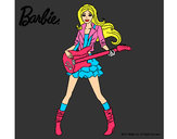 Dibujo Barbie guitarrista pintado por lauri10