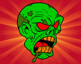 Dibujo Cabeza de zombi pintado por albert102