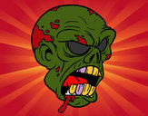 Dibujo Cabeza de zombi pintado por lauri10
