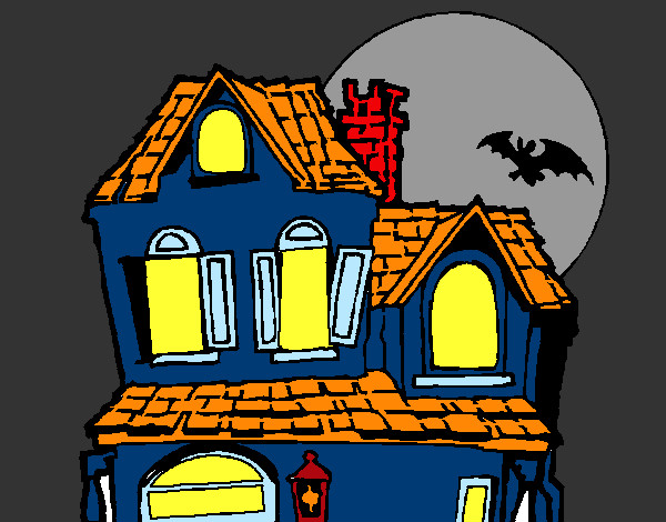 Dibujo de casa embrujada pintado por Saritard en  el día  21-02-13 a las 01:31:48. Imprime, pinta o colorea tus propios dibujos!