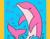 Dibujo Delfín chapoteando pintado por nikoleta