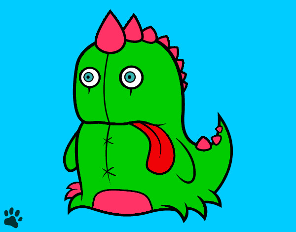 Dibujo Dinosaurio monstruoso pintado por TheCadyLov