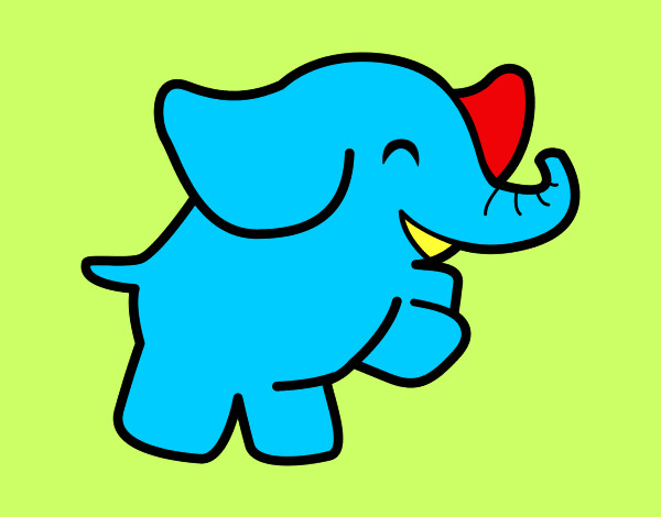 Dibujo Elefante bailarín pintado por ruben-rayo