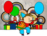 Dibujo Fiesta de cumpleaños pintado por eli45865
