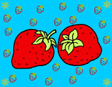 Dibujo fresas pintado por jenhizita 
