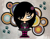 Dibujo Look Emo pintado por evelynda4f