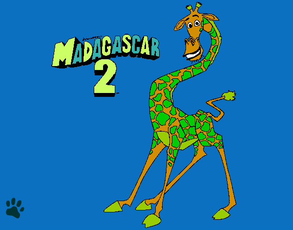 Dibujo Madagascar 2 Melman pintado por KatVera