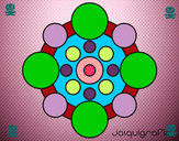 Dibujo Mandala con redondas pintado por Gaietta