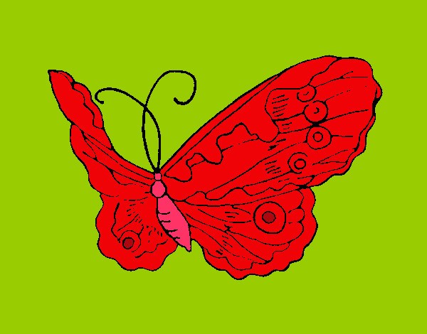Dibujo Mariposa elegante pintado por sango