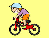 Dibujo Niño ciclista pintado por mariawapa
