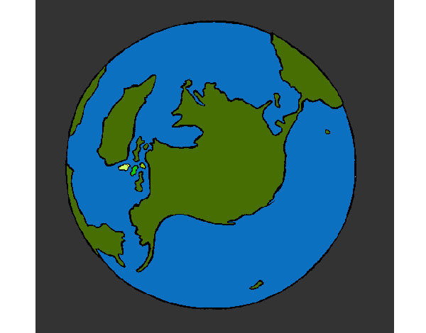 Dibujo Planeta Tierra pintado por garfiel