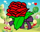 Dibujo Rosa, flor pintado por esme2004