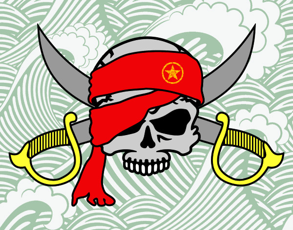 Dibujo Símbolo pirata pintado por Manuel99