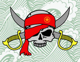 Dibujo Símbolo pirata pintado por Manuel99