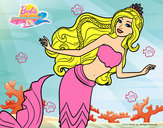 Dibujo Sirena nadando pintado por nikoleta