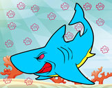 Dibujo Tiburón enfadado pintado por miritasan
