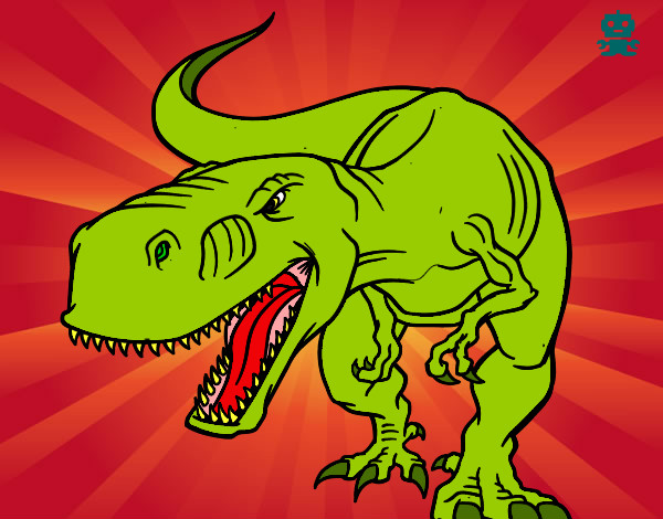 Dibujo Tiranosaurio Rex enfadado pintado por Manuel99