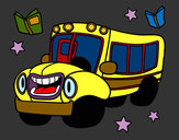 Dibujo Autobús animado pintado por saritard