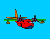 Dibujo Avión 1 pintado por gemacardi